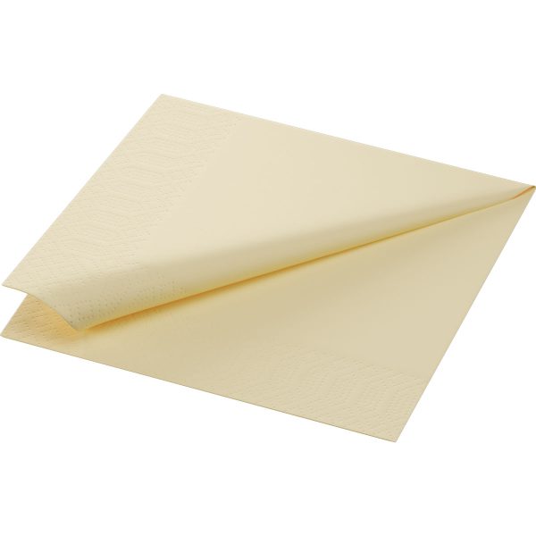 Duni Servet Uni 33 x 33 cm, 2-lgs, 16 x 125 stuks CREAM