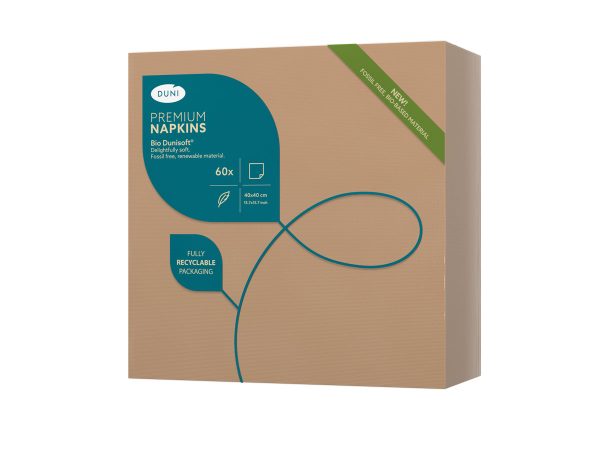 Dunisoft Servet Airlaid Uni 40 x 40 cm, 12 x 60 stuks Eco Echo - Afbeelding 2