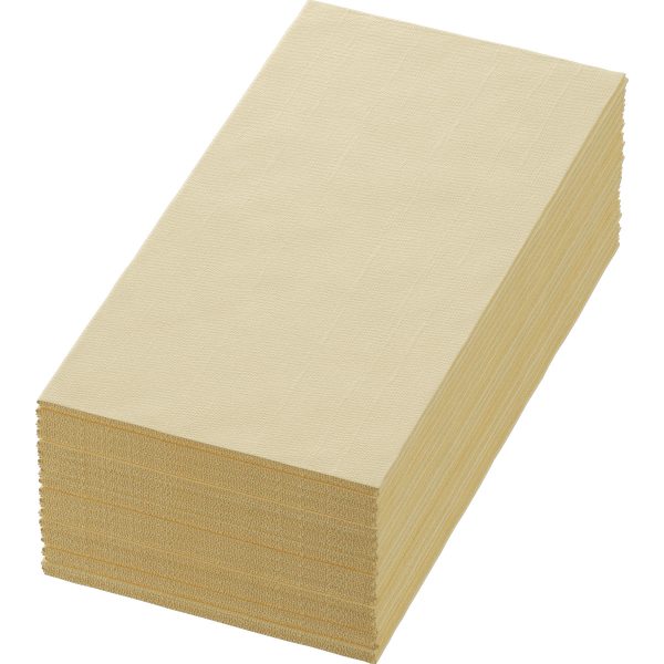 Dunisoft Bio Servet Airlaid Uni 40 x 40 cm, 6 x 60 stuks CREAM 1/8 vouw