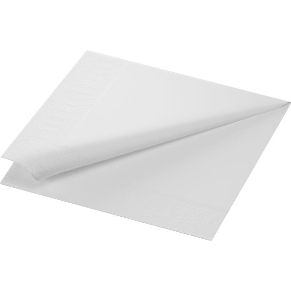 Duni Servet Uni 40 x 40 cm, 3-lgs, 8 x 125 stuks WHITE,