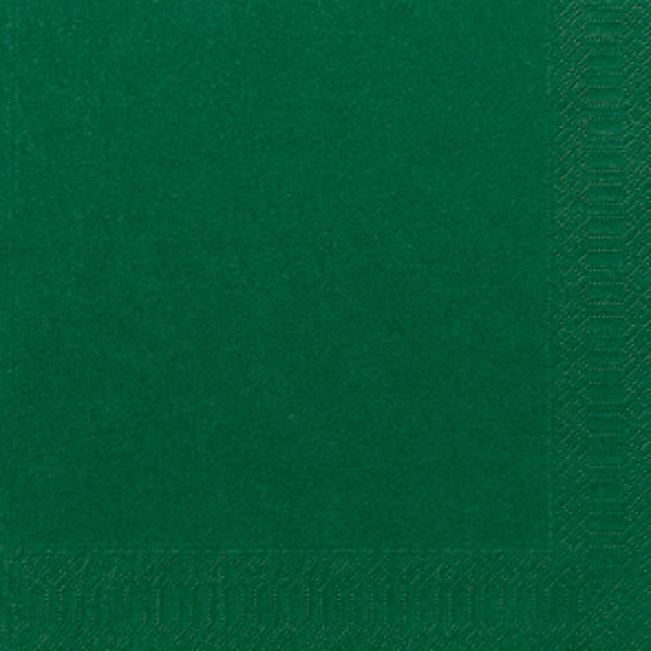 Duni Servet Uni 40 x 40 cm, 3-lgs, 8 x 125 stuks Dark Green - Afbeelding 2