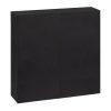Unica Servetten 40x40 cm 2-lgs Zwart, 1600 stuks, 1/8 vouw