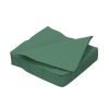 Servetten 2-lgs 40x40 cm 2000 stuks DONKERGROEN 1/8 vouw